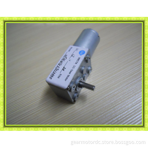 Totally Enclosed 90 degree shaft reversible worm micro gear motor 12v dc
